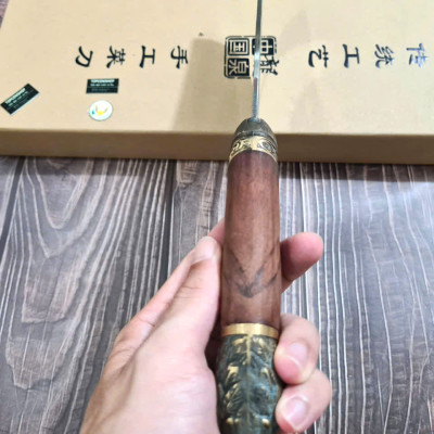 DAO BẾP - DAO THÁI CẮT HOA VĂN KHÂU ĐỒNG MÃ  A7 DT159 NT topcomshop vn
