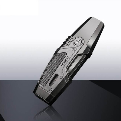 Vỏ Hột Quẹt Bật Lửa Khò Honest 2 Tia BC3042 Thiết Kế Độc Lạ Hiện Đại Lửa Khò Cực Mạnh - Dùng Gas Cao Cấp