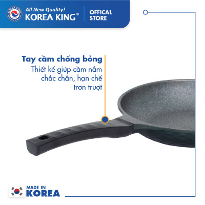 Chảo cạn Diamond Premium Korea King size 30 cm KFP-30DI - Hàng chính hãng