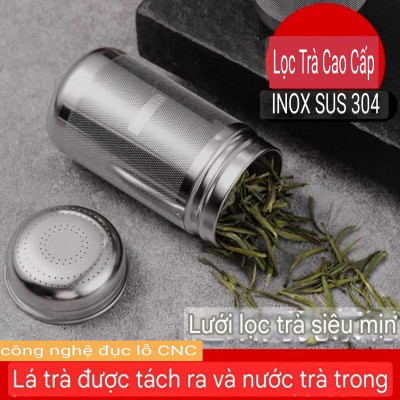 Quả Lọc Trà Inox SUS 304 Quả Lọc Trà Gia Vị Thảo Quả Lỗ Lọc Siêu Mịn Công Nghệ CNC Cao Cấp