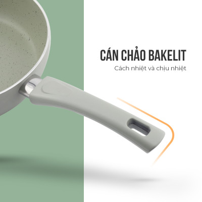 Chảo Chống Dính Vân Đá Elmich EL-4710OL, Hàng Chính Hãng, Dùng Được Trên Mọi Loại Bếp - JoyMall