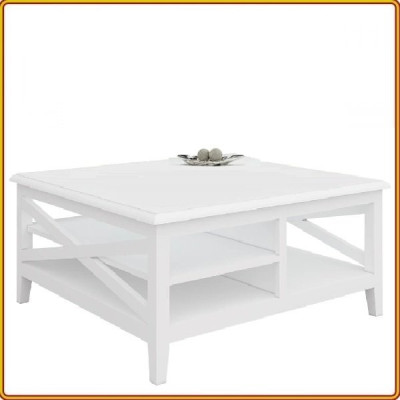 Bàn trà vuông Tundo mặt kính 100 x 100 x 45 cm