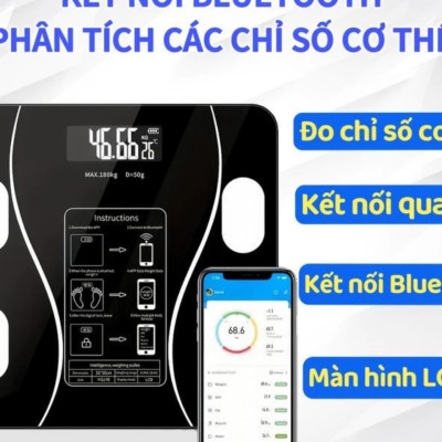 Cân Điện Tử Bluetooth Đo Lượng Mỡ và Nhiệt Độ Bản Cao Cấp - Phân Tích Sứjc Khỏje Toàn Diện, ĐÈN TRANG TRÍ