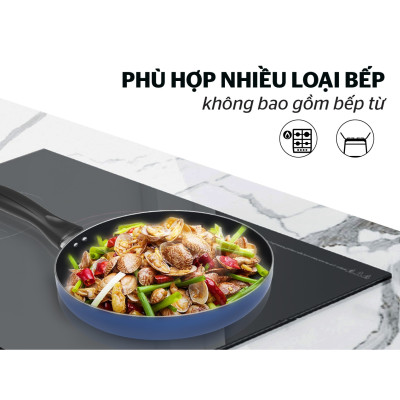 CHẢO TRƠN CHỐNG DÍNH SUNHOUSE SAVING SV28 - Hàng Chính Hãng