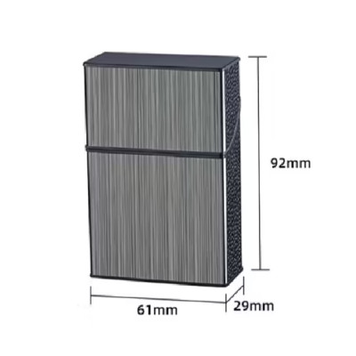 Hộp đựng 20 điếu ngắn kèm bật lửa điện đi mưa thoải mái làm quà tặng