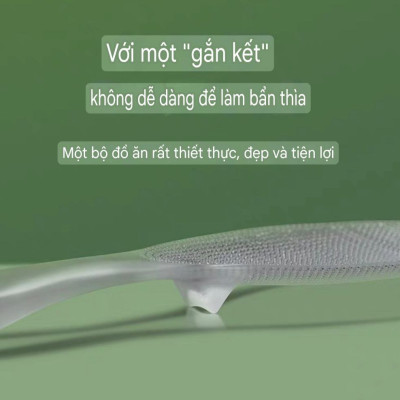 Muỗng Thìa xúc cơm chống dính nhà bếp Nhật Bản, xẻng xúc cơm, nồi cơm điện chịu nhiệt độ cao, thìa xúc cơm, lưới nhựa TPX, thìa xúc cơm màu trong suốt