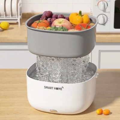 Máy Sục Siêu Âm SMART HOME Rửa Thực Phẩm - Khử Khuẩn Rau Củ Quả Thông Minh, Loại Bỏ Vi Khuẩn, Chất Trừ Sâu 99%