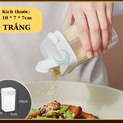 Hộp đựng gia vị 4 ngăn 8.5x6.5x6.5 cm Lọ Gia Vị 4 Ngăn Tiện Lợi Cho Nhà Bếp, Dã Ngoại Cắm Trại