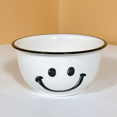 Bộ Bát Đĩa Thương Hiệu GoSu họa tiết Mặt cười đáng yêu, chất men sáng bóng