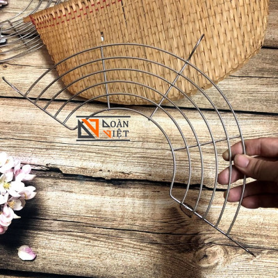VĨ GÁC CHIÊN INOX - Vỉ gác chảo phơi hong đồ chiên, đồ nướng TIỆN LỢI. Dụng cụ nhà bếp dùng ráo dầu mỡ phù hợp cho mọi GIA ĐÌNH