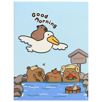 Tập Học Sinh Capybara - 4 Ô Ly - 200 Trang 80gsm - The Sun (Mẫu Bìa Giao Ngẫu Nhiên)