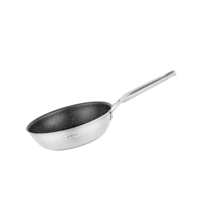 Chảo Vân Đá Chống Dính, Sâu Lòng 3 Lớp inox Liền Khối - ELMICH TRI-MAX CZ (Size 20cm/EL-3835, 24cm/EL-3836, 26cm/EL-3837, 28cm/EL-3838 - Chiên, Xào, Rán Trên Mọi Loại Bếp) - Hàng Chính Hãng