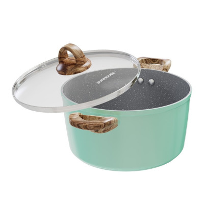 Bộ Nồi Vân Đá Đáy Từ Sunhouse SHG7979MB - Hàng Chính Hãng