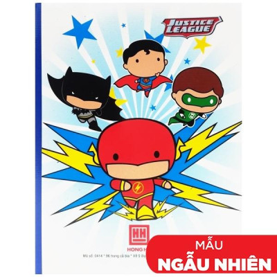 Combo 5 Vở Class Super DC - 5 Ô Ly 96 Trang ĐL 120g/m2 - Hồng Hà (Mẫu Màu Giao Ngẫu Nhiên)