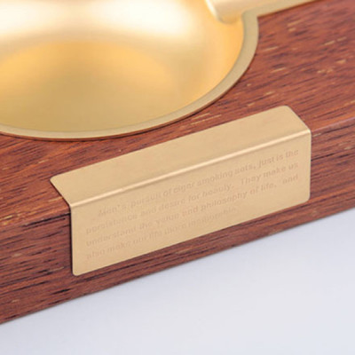 Gạt tàn xì gà gỗ 2 điếu HB-3018