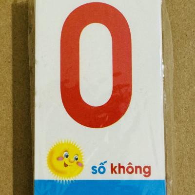 Bộ 44 Thẻ nhận biết Chữ Cái và Số dành cho cô và cháu (Thẻ chữ cháu)