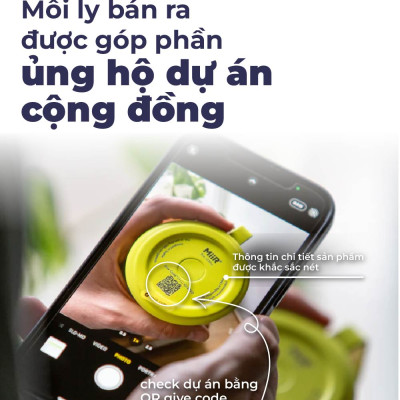 Bình giữ nhiệt MiiR 360 Traveler nắp ấn chống tràn uống từ 4 phía thương hiệu Mỹ nhập khẩu chính hãng