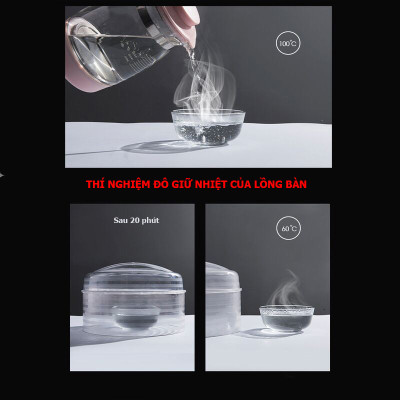 Lồng bàn Nhà của Mẹ giữ nhiệt, chống bụi, côn trùng 4 tầng, 5 ngăn (thiết kế lỗ hở giữa các ngăn) chất liệu nhựa PP trong suốt cao cấp