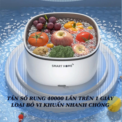 SMART HOME – MáyRửa Rau Quả, Thực Phẩm Tự Động Bằng Sóng Siêu Âm Tiệt Trùng Hiệu Quả đèn ốp trần