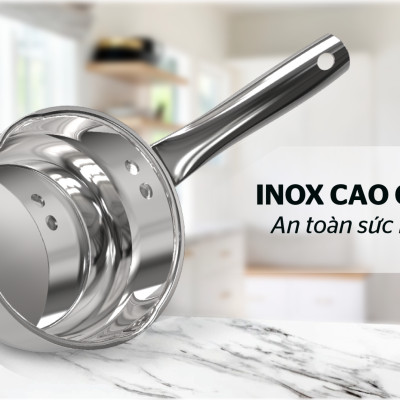 Bộ nồi inox 5 đáy Sunhouse SHG688 - Hàng Chính Hãng