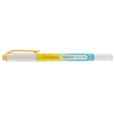 Bút Dạ Quang 2 Đầu Mực Pastel Campus DHL-PA-YBL - Vàng, Xanh Da Trời