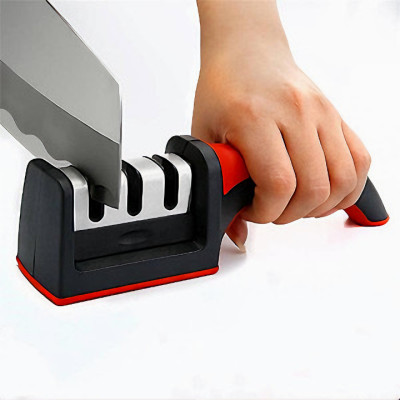 Dụng cụ mài dao kéo KGZ08 đa năng cực sắc bén dễ sử dụng, tốc độ nhanh tiện lợi (màu ngẫu nhiên) 3rãnh- Hàng chính hãng