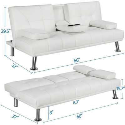 Sofa bed, sofa ngã thành giường, sofa giường đa năng SM15CT Tundo tích hợp ổ điện USB tiện lợi giá rẻ