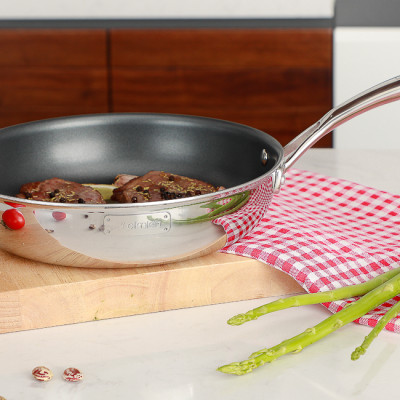 Chảo chống dính inox cao cấp 2 lớp đáy liền Tri-max size 20cm mã 3737[Elmich - 3737 size 20cm] 