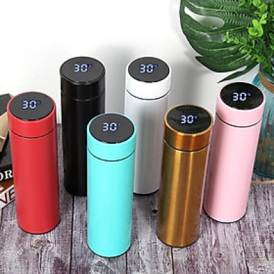 Bình Giữ Nhiệt Bằng Thép Không Gỉ PaKaSa 500ML Có Đèn LED Báo Nhiệt Độ Hàng Loại 1 - Chính Hãng