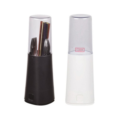 Combo 05 đôi đũa tre xoắn Tanaka 23cm ( giao màu/kiểu ngẫu nhiên) + 1 ống đựng đũa/thìa đa năng ( Giao  màu ngẫu nhiên) - Hàng nội địa Nhật Bản.