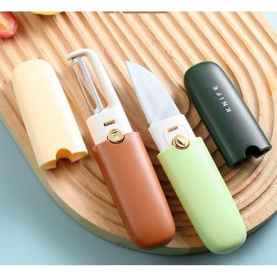 Dao Gọt Hoa Quả Đa Năng 2in1 (Gọt & Nạo) Tiện Dụng Cho Nhà Bếp, Văn Phòng, Dã Ngoại - HÀNG CHÍNH HÃNG MINIIN