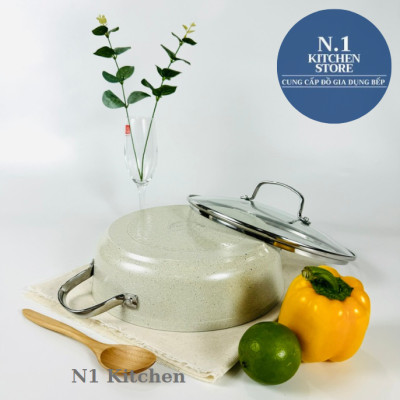 Nồi chống dính cao cấp Korkmaz Granita thân thấp - Hàng chính hãng