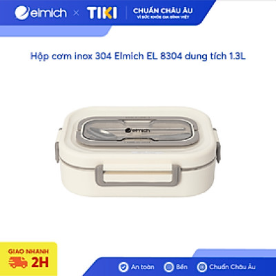 Hộp cơm inox 304 Elmich EL 8304 dung tích 1.3L