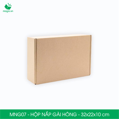 MNG07 - 32x22x10cm - Combo 20 hộp nắp gài hông - Thùng carton đóng hàng 