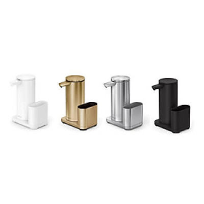 Bình chiết xà phòng cảm ứng kèm caddy để giẻ giửa bát inox mờ Simplehuman hàng chính hãng