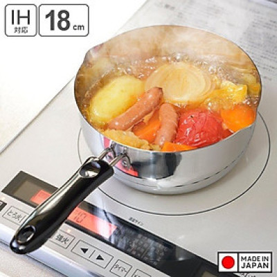 Nồi Quánh Inox Pearl Metal (18cm) - Bạc