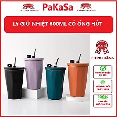 Ly Giữ Nhiệt / Cốc Giữ Nhiệt Bình Nước Giữ Nhiệt 2 Lớp Chất Liệu 304 Cao Cấp An Toàn Cho Sức Khỏe 600ml - Hàng chính hãng