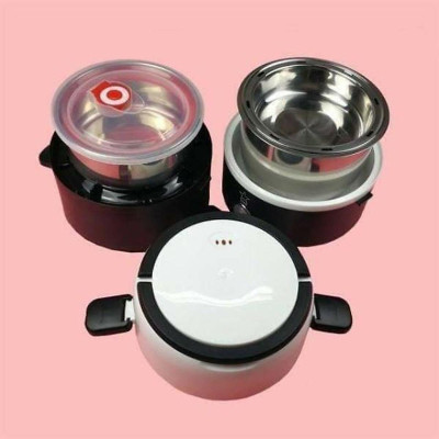 Bộ Hộp Cơm Giữ Nhiệt Văn Phòng Cao Cấp Cắm Điện inox 3 tầng - Hàng Chính Hãng
