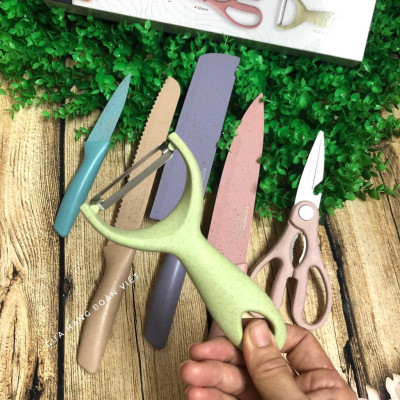 Bộ Dao Kéo Nhựa Lúa Mạch Chống Dính C.Lượng. Chuyên phục vụ Sp Gia dụng, Khuôn làm bánh, Dụng cụ học Sinh, Nhà hàng, Quá