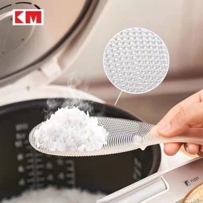 Muỗng Thìa xúc cơm chống dính nhà bếp Nhật Bản, xẻng xúc cơm, nồi cơm điện chịu nhiệt độ cao, thìa xúc cơm, lưới nhựa TPX, thìa xúc cơm màu trong suốt