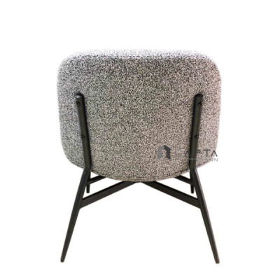 Ghế sofa đơn CS0928-F Nội thất Capta Ghế bàn trà có nệm vải màu xám không tay nhỏ gọn