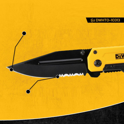 DAO BỎ TÚI GẤP (27X2X9)CM DEWALT DWHT0-10313 - HÀNG CHÍNH HÃNG