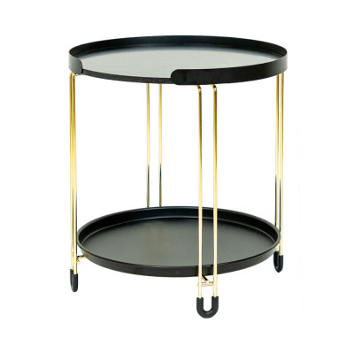 Bàn Góc 2 Tầng LUX BK/GD Trang Trí Phòng Khách | Index Living Mall | Nội Thất Nhập Khẩu Thái Lan - Phân Phối Độc Quyền Tại Việt Nam