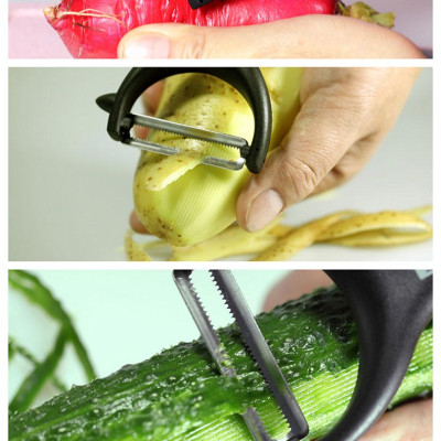 Dụng cụ bào nạo củ quả, gọt vỏ Huohou HU0035 hình răng cưa, xoay 90 độ, inox, hàng chính hãng