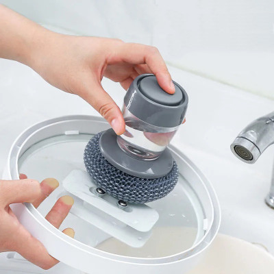 Dụng Cụ Chà Xoong Nồi Đa Năng Cầm Tay Siêu Sạch - Có Ngăn Đựng Nước Rửa Chén Tiện Lợi - Hàng Loại 1 Chính Hãng MINIIN
