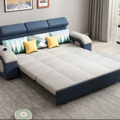 Sofa giường đa năng hộc kéo đầu bật cao cấp HGK-20 ngăn chứa đồ tiện dụng Juno Sofa KT 2m2