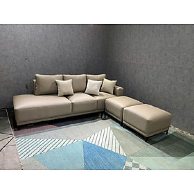 Sofa phòng khách Juno sofa Miniso NK2025 KT 1m8 kèm 2 đôn lớn nhỏ