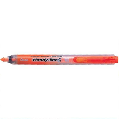 Bút Dạ Quang Pentel Handy- Lines Đầu Bấm SXS15 (New) - Màu Cam