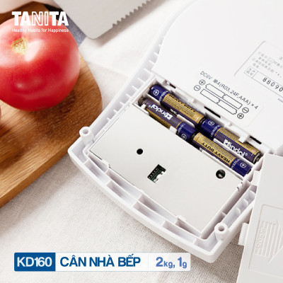 Cân điện tử nhà bếp TANITA KD160 (2kg) (Chính hãng Nhật Bản), Cân bếp 1kg, Cân nhà bếp 2kg, Cân thực phẩm 2kg, Cân thức ăn 2kg, Cân Nhật, Cân trọng lượng, Cân chính hãng, Cân thực phẩm, Cân thức ăn, Cân tiểu ly điện tử, Cân chính xác, Cân làm bánh