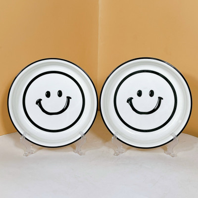Bán lẻ Bộ Bát Đĩa Thương Hiệu GoSu họa tiết Mặt cười đáng yêu, chất men sáng bóng